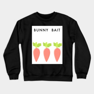 Bunny Bait Carrot Spring Easter Art Sticker Crewneck Sweatshirt